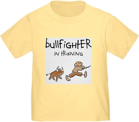 CafePress Bullfighter in Training Toddler T Shirt Cute Toddler Graphic Tee, 100% Cotton in Saudi Arabia