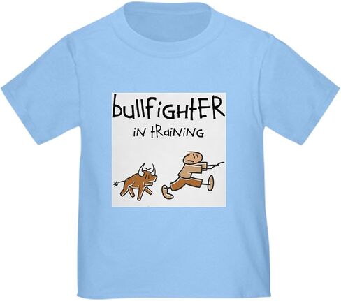 تي شيرت CafePress Bullfighter in Training للأطفال الصغار تي شيرت برسومات لطيفة للأطفال الصغار، 100% قطن in Kuwait