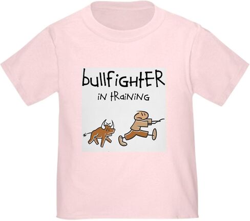 تي شيرت CafePress Bullfighter in Training للأطفال الصغار تي شيرت برسومات لطيفة للأطفال الصغار، 100% قطن in Kuwait