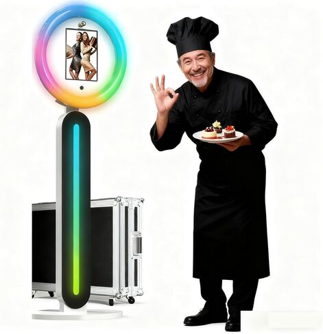 Photo Booth with Interactive Lighting & Compact Transport Design in Saudi Arabia
