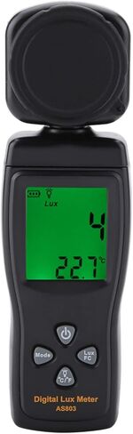 CHICIRIS Professional Smart Sensor AS803 Mini LCD Display Digital Luxmeter Light Meter -10~60℃, Highly Accurate Measurements Up to 200000LUX, EasytoUse Luxmeter in Saudi Arabia