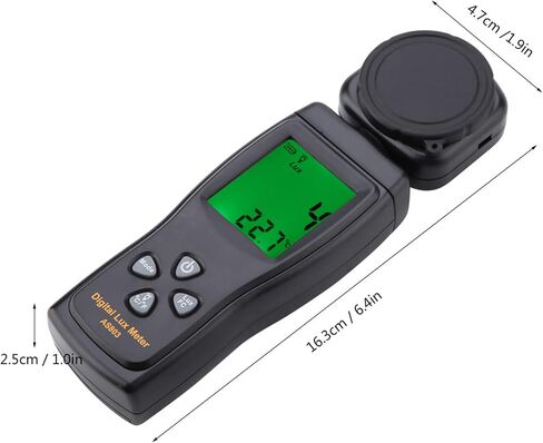 CHICIRIS Professional Smart Sensor AS803 Mini LCD Display Digital Luxmeter Light Meter -10~60℃, Highly Accurate Measurements Up to 200000LUX, EasytoUse Luxmeter in Saudi Arabia