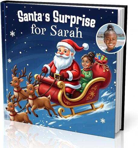 Personalized Christmas Story Book for Kids – Customized Name & Photo – Santa’s Surprise – Children’s Holiday Gift in Saudi Arabia