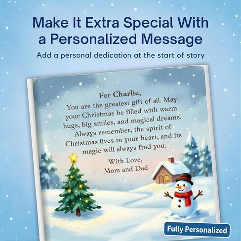 Personalized Christmas Story Book for Kids – Customized Name & Photo – Santa’s Surprise – Children’s Holiday Gift in Saudi Arabia