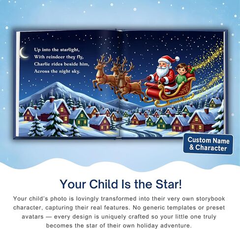Personalized Christmas Story Book for Kids – Customized Name & Photo – Santa’s Surprise – Children’s Holiday Gift in Saudi Arabia