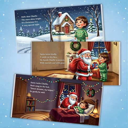Personalized Christmas Story Book for Kids – Customized Name & Photo – Santa’s Surprise – Children’s Holiday Gift in Saudi Arabia