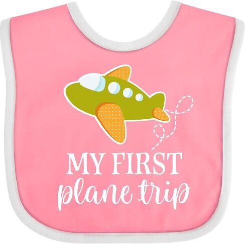 inktastic My First Plane Trip Airplane Travel Baby Bib in Saudi Arabia