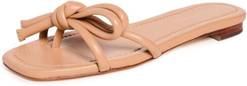 Loeffler Randall Women's Hadley Leather Bow Flat Sandals in Saudi Arabia