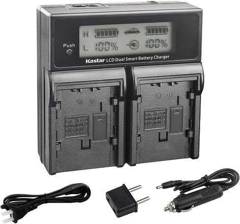 Kastar 2-Pack CGR-D54 Pro Battery and CH04 Fast Charger Compatible with Panasonic AG-DVC30P AG-DVC60 AG-DVC60E AG-DVC62 AG-DVC63 AG-DVC80 AG-DVC80P AG-DVC180 AG-DVC180A AG-DVX100 AG-DVX100A Camera in Saudi Arabia