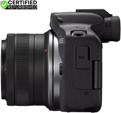Canon EOS R50 Mirrorless Camera Body w/ 2 Lens Kit RF-S 18-45mm is STM & RF-S 55-210mm is STM 5811C022 (Renewed) Bundle w/Deco Gear Photography Bag + 2X Battery + 2X 64GB Memory Cards + Accessories in Saudi Arabia