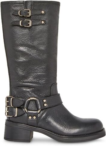 Steve Madden Women's Astor Black Leather Fashion Boot in Saudi Arabia