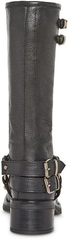Steve Madden Women's Astor Black Leather Fashion Boot in Saudi Arabia