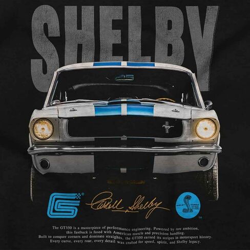 Brisco Brands Shelby Racing Muscle Car Headlights Toddler Baby Graphic T Shirt in Saudi Arabia