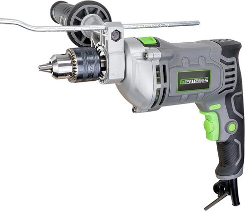 7.5 Amp 1/2 Variable Speed Heavy-Duty Hammer Drill with Depth Gauge, Chuck Key, Auxiliary Handle GHD1275B in Saudi Arabia