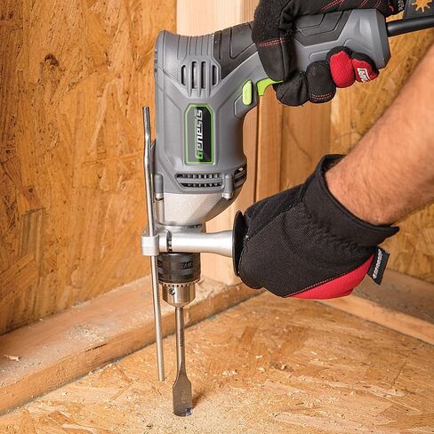 7.5 Amp 1/2 Variable Speed Heavy-Duty Hammer Drill with Depth Gauge, Chuck Key, Auxiliary Handle GHD1275B in Saudi Arabia