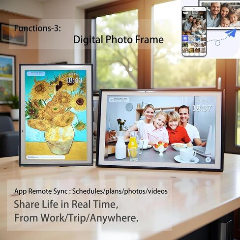 15.6" Digital Wall Calendar For Fridge 2025 2026 WiFi Touch Screen Electronic Smart Calendar Family Meal Planner Chore Chart for Kids Large Digital Photo Frame (magnetic/wall mount white) in Saudi Arabia