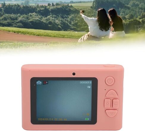 Yunseity Micro SLR Camera, Portable Digital Camera 16x Digital Zoom Electronic Image Stabilization 48MP HD Thin and Light for Vlog (White) in Saudi Arabia