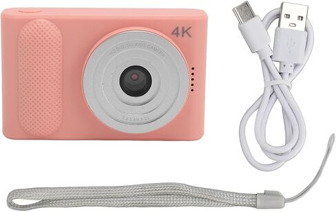 Yunseity Micro SLR Camera, Portable Digital Camera 16x Digital Zoom Electronic Image Stabilization 48MP HD Thin and Light for Vlog (White) in Saudi Arabia