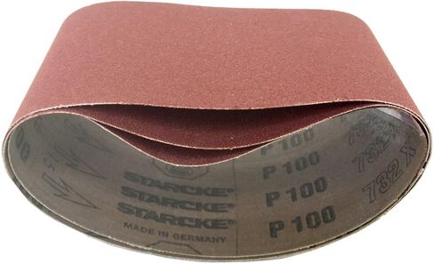 Starcke Premium 3-1/2 X 15-1/2 Sanding Belts Aluminum Oxide Cloth Narrow | For Wood, Metal, Car Restoration & Solid Surface (150 Grit, 6 Pack) in Saudi Arabia