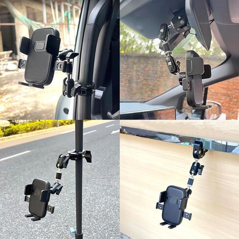 Truck Phone Mount for Isuzu NQR 2002–2025, Adjustable Arm Phone Mount for Truck Grab Handle, 360° Rotatable Telescopic Arm Holder for Truck, Pickup, SUV, Van,B/Long in Saudi Arabia