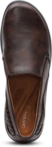 Aetrex Women’s Alice Slip-On Shoes with Orthopedic Arch Support Flats – Premium Leather Comfort Walking Shoes with Removable Insole, Cushioned Low Heel Fashion for Plantar Fasciitis & Relief in Saudi Arabia