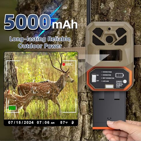 بطارية بديلة مولتري باور ماج بقدرة 5000 مللي أمبير في الساعة - متوافقة مع كاميرات Moultrie Cellular Trail Edge وEdge Pro وEdge 2 وEdge 2 Pro 2-Pack in Kuwait