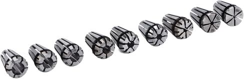 ER8 Collet Chuck Set 9Pcs for CNC Engraving Machine and Milling Lathe High Tool Holder Compatible with Multiple Sizes for Secure Clamping in Saudi Arabia