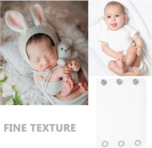 4 قطع موسع بدلة الأطفال: بدلة أطفال قطنية موسع رومبير المنشعب تمديد التصحيح مع أزرار إطباقية قطعة تطويل الطفل in Kuwait