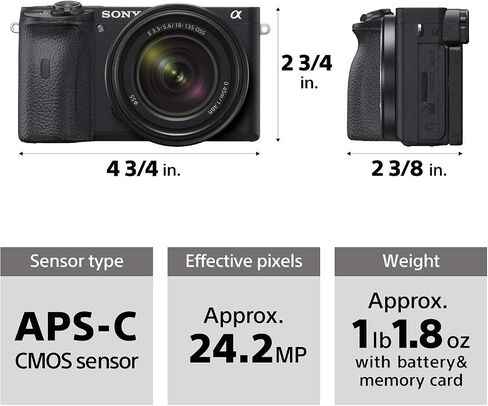 Sony ILCE6600/B APS-C Mirrorless Interchangeable-Lens Camera (Body Only) (Renewed) in Saudi Arabia
