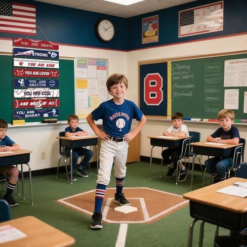 Baseball Room Decor for Teen Boys Motivational Bedroom Wall Decor Posters Accessories Baseball Wall Art Signs Fun Stuff Decorations for Nursery Bed Room Dorm Classroom Bathroom in Kuwait