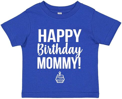 تي شيرت Tees & Tails Happy Birthday Mommy Baby (مقاسات الرضع والأطفال الصغار) in Saudi Arabia