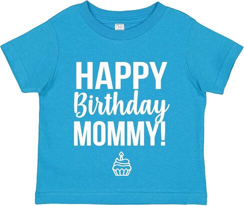 تي شيرت Tees & Tails Happy Birthday Mommy Baby (مقاسات الرضع والأطفال الصغار) in Kuwait
