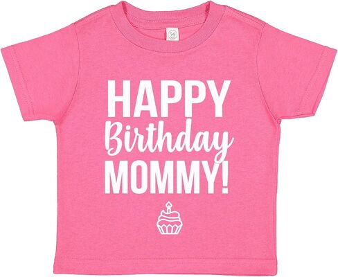 تي شيرت Tees & Tails Happy Birthday Mommy Baby (مقاسات الرضع والأطفال الصغار) in Kuwait