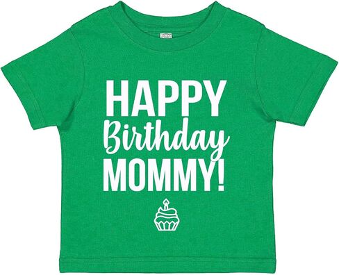 تي شيرت Tees & Tails Happy Birthday Mommy Baby (مقاسات الرضع والأطفال الصغار) in Kuwait
