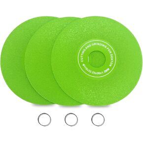 4.5" Glass Cutting Disc 3-Pack - Diamond Saw Blades Ultra-Wide 1.2" Tile Cutter Disc for Chip-Free Cutting on Tile, Glass, Marble, Granite in Saudi Arabia