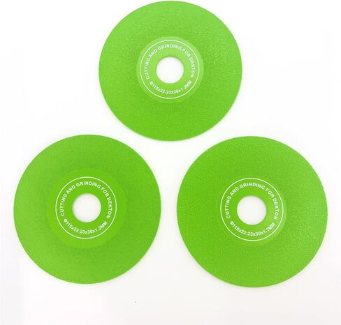 4.5" Glass Cutting Disc 3-Pack - Diamond Saw Blades Ultra-Wide 1.2" Tile Cutter Disc for Chip-Free Cutting on Tile, Glass, Marble, Granite in Saudi Arabia