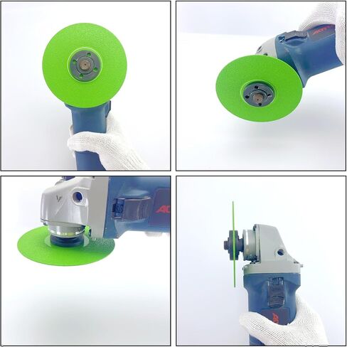 4.5" Glass Cutting Disc 3-Pack - Diamond Saw Blades Ultra-Wide 1.2" Tile Cutter Disc for Chip-Free Cutting on Tile, Glass, Marble, Granite in Saudi Arabia