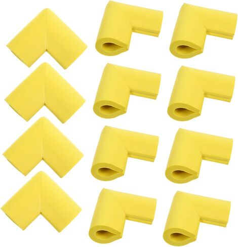 Cabilock 12 Pack Sky-Blue Foam Protective Angles for Furniture Baby Corner Protectors Easy Peel Stick Ideal for Moving and Furniture Safety in Saudi Arabia