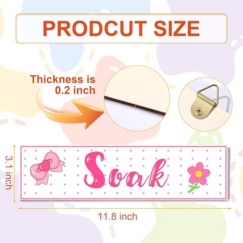 Yi-gog 4 Pcs Cartoon Room Decor Wooden Wall Art for Kids, Inspirational Nursery Bedroom Wall Decor Boys Girls, Cute Themed Sign Hanging Plaque for Home in Kuwait