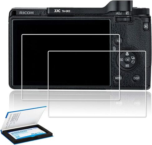 قطعتان من واقي الشاشة الزجاجي المتوافق مع Ricoh GR III GRIIIx GR3x GRIII GR3، مضاد لبصمات الأصابع ومضاد للخدش ومقاوم للماء ورفيع للغاية بصلابة 9H وغطاء واقي LCD مقوى in Saudi Arabia