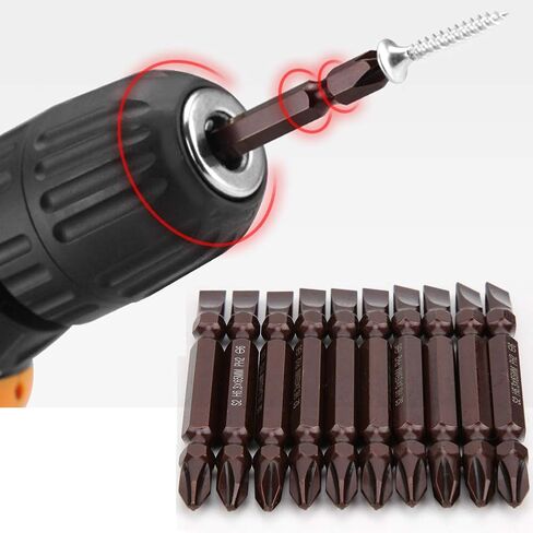 10PCs Double Ended Screwdriver Bit H6.3 x 65MM in Saudi Arabia