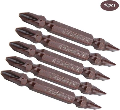 10PCs Double Ended Screwdriver Bit H6.3 x 65MM in Saudi Arabia