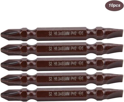 10PCs Double Ended Screwdriver Bit H6.3 x 65MM in Saudi Arabia