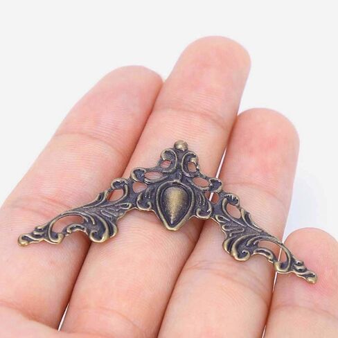 30 Pcs Antique Bronze Antique Edge Corner Decorative Protectors, Scrapbooking Albums Embellishment Photo Frame Jewelry Box Decorative Corner, Decorations, Edge and Corner Guards in Saudi Arabia