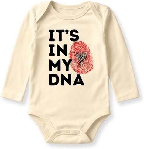 Albania It's in My DNA Baby Bodysuit, Toddler & Kids T-Shirt - Albanian Shirt for Children Albanian Family in Saudi Arabia