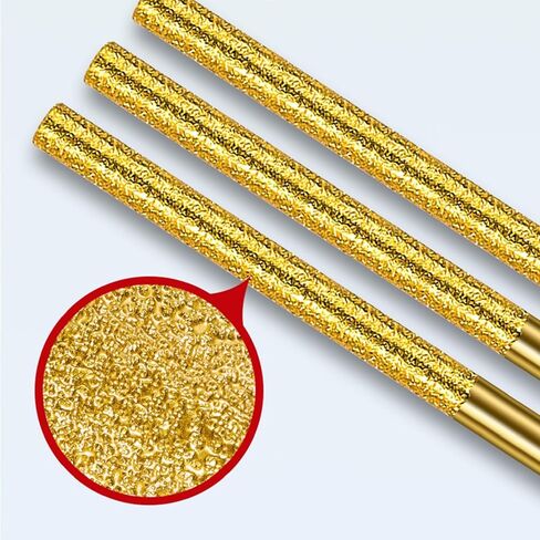 ACCUFINE 𝐃𝐢𝐚𝐦𝐨𝐧𝐝 شنت 𝐁𝐞𝐚𝐝 𝐑𝐞𝐚𝐦𝐞𝐫 مطلي بالتيتانيوم 10 قطعة أشكال مختلفة خرز مخرطة لقمة ثقب لصنع المجوهرات in Kuwait