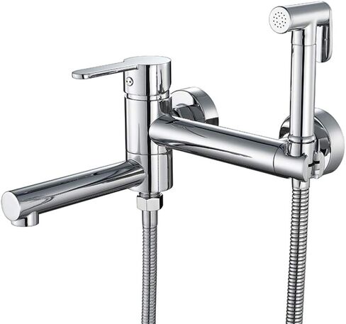 بخاخ بيديت مع ماء ساخن وبارد من الكروم، مجموعة غسالة حفاضات محمولة من القماش، مجموعة دش مثبتة على الحائط، ضغط مرفق المرحاض، النمط 3 (النمط 2) in Kuwait