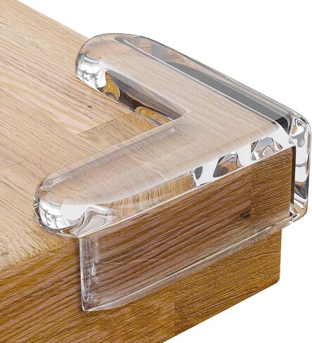 12 Pcs Corner Guards for Furniture, Clear Table Edge Protectors, Soft PVC with Strong Adhesive in Saudi Arabia