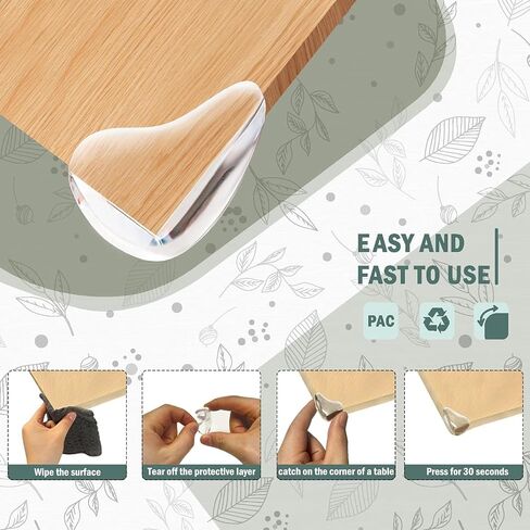 10PCS Transparent Corner Protectors Suitable for Furniture, Tables, cabinets, and Other Sharp Corners and Edges, Transparently in Saudi Arabia