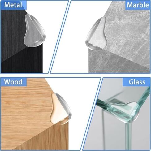 10PCS Transparent Corner Protectors Suitable for Furniture, Tables, cabinets, and Other Sharp Corners and Edges, Transparently in Saudi Arabia